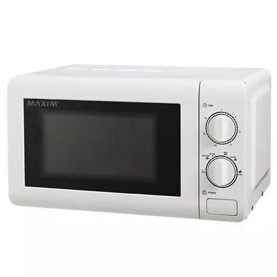 Maxim 20L 700W Countertop Manual Timer Electric Heat/Defrost Microwave Oven WHT • $183