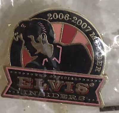 Elvis Presley Elvis Insiders 2006-2007 Member Pin J4 • $8.09