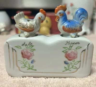 Vintage Japanese Nodder Salt And Pepper Shaker Set - Chickens • $10