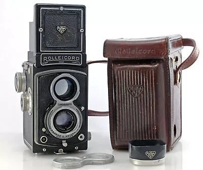 Rolleicord Iii Medium Format TLR 120 6x6 Film Camera - With 75mm F3.5 Lens -Case • £149