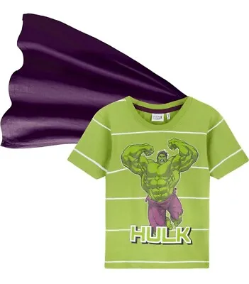 Marvel Boys T Shirts Avengers T Shirts With Cape For Kids And Teens 11-12 Years • £8