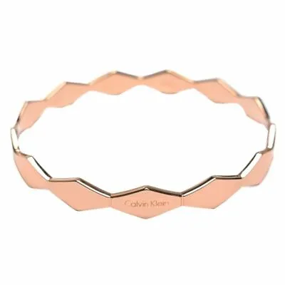 Bracelet Women's Calvin Klein Rose Gold Ck Snake Size M Medium Bangle • £50.34