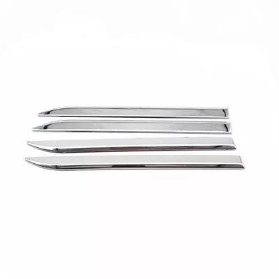 $14.52 • Buy 4Pcs Stainless Steel Car Front Side Door Fender Cover Trim Chrome Dagger Emblem