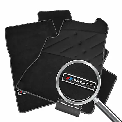 To Fit Jaguar I-PACE [E] Car Mats 2018+ In Black & Sport Logo • £29.99