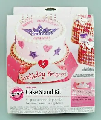 £4.45 • Buy Wilton Birthday Princess Birthday Cake Stand Kit New Open Box 