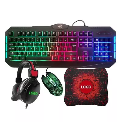 $69 • Buy MATRIX RGB Gaming Bundle Keyboard Mouse, RGB Mouse Pad Gaming Headphones For PC