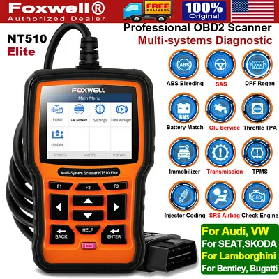 $142 • Buy Foxwell For VAG VW Audi Car All System OBD2 Scanner Professional Diagnostic Tool