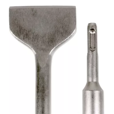 £8 • Buy SDS PLUS TILE REMOVING CHISEL Cranked 80mm Wide Hammer Drill Adhesive Wall Floor