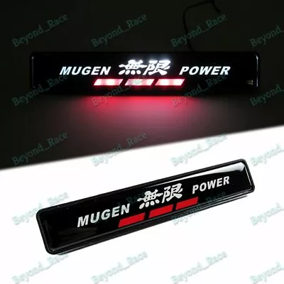 JDM Mugen Power LED Logo Light Car Front Grille Badge Illuminated Decal Sticker • $13.46