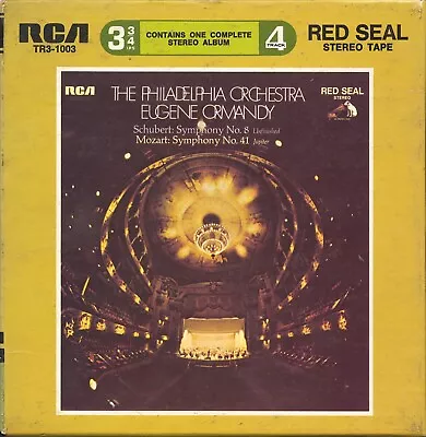 Ormandy  Schubert: Symphony No. 8 / Mozart: Symphony No 41  RCA 3¾ Ips Reel Tape • $29.99