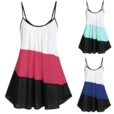 $13.48 • Buy Summer Women Strappy Mini Dress Ladies V Neck Summer Tunic Cami Tank Sundress