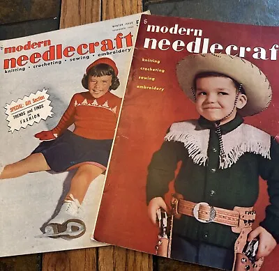 2 Vintage Modern Needle Craft Magazines From 1951 • $11.99