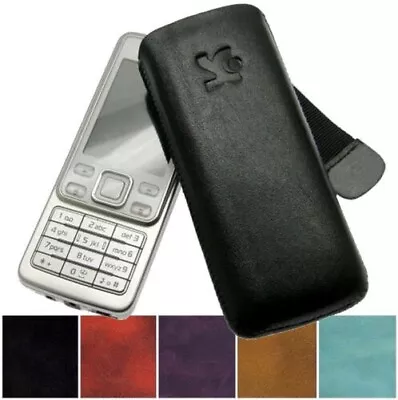 Nokia 8800 Case Real Leather Pouch Cover Case • £19.69
