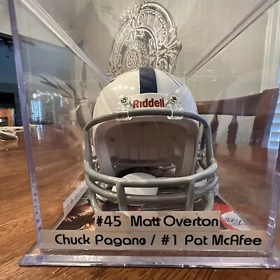 Pat McAfee Chuck Pagano Matt Overton Signed Colts Mini Helmet Photo Proof • $369.25