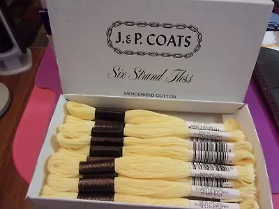 10 Sks J & P Coats Embroidery Floss New  Six Strand  9yds ~yellow New • $5.99