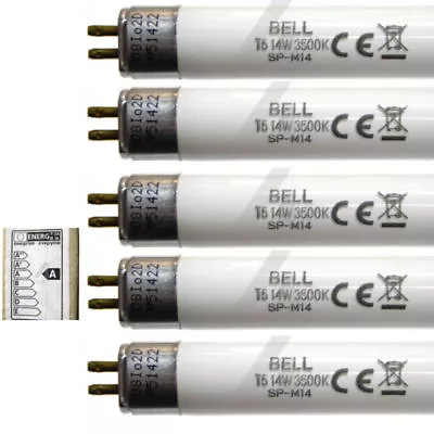 5 X 14w T5 Fluorescent Tubes 22  549mm White Strip Light Lamp Bulb 14 Watt BELL • £16.95