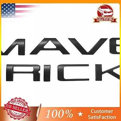 Matte Black 3D Raised Tailgate Insert Letters Rear Emblem For 2022 2023 MAVERICK • $18.86