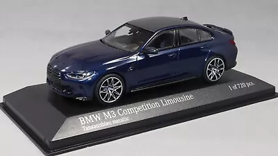 Minichamps BMW M3 Competition In Tanzanite Blue Metallic 2020 410020201 1/43 NEW • £64.99