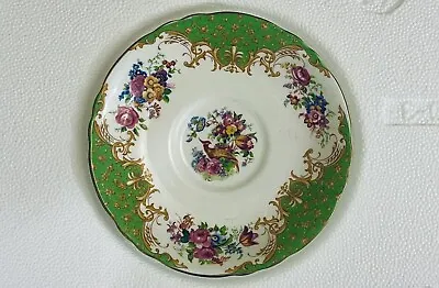 £10.40 • Buy BONE CHINA Floral Paragon Rockingham Green Tea/Coffee Saucer - GREAT CONDITION