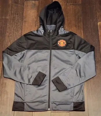 Manchester United Hooded Track Jacket EPL Football Soccer - Men's S • $22
