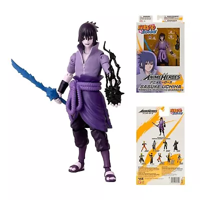 Naruto Anime Heroes Sasuke Uchiha Rinnegan Mangekyo Sharingan Action Figure • $25.95