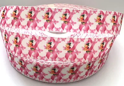 BREAST CANCER Grosgrain Ribbon (25mm) Width For Craft Hair Cake Deco Etc • £1.99