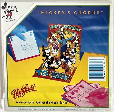 MICKEY'S CHORUS 3D Pop-Up Birthday Greeting Card PopShots NEW DPS-227 Disney • $14.99