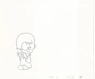 Scooby Doo Pup Velma Hanna Barbera 88-91 Production Animation Cel Drawing V1 • £48.20