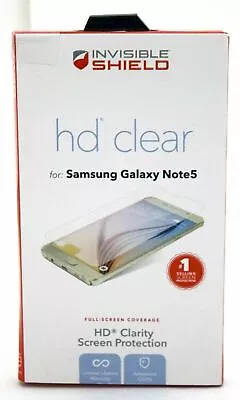 NEW Zagg InvisibleShield HD Clear GALAXY NOTE 5 Screen Protector Clarity Samsung • $4.74