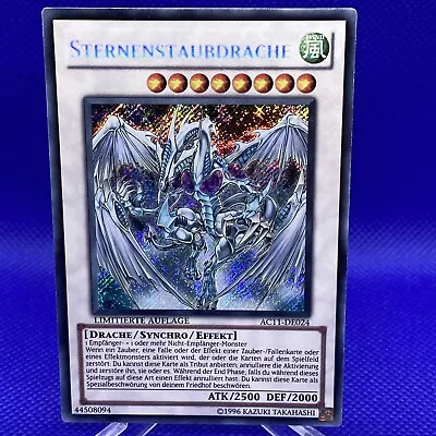 Yugioh Stardust Dragon AC11-DE024 Secret Rare Limited Edition GERMAN LP • $2.25