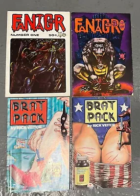 LOT-4 RICHARD  CORBEN UNDERGROUND FANTAGOR #1 3 Brat Pack Rick Veitch #1 SOLID • $10