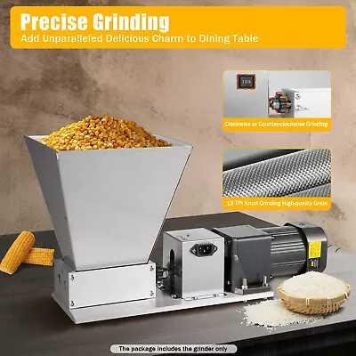 110V Electric Grinder Mill Grain Corn Wheat Feed/Flour Wet&Dry Cereal Machine • $158.65