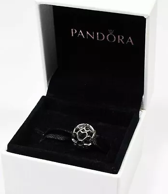 £16.99 • Buy Authentic Pandora Sterling Silver Open Hearts Charm With Box
