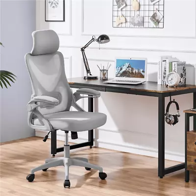 High Back Ergonomic Mesh Office Chair Swivel Executive Computer Desk Chair Gray • $108