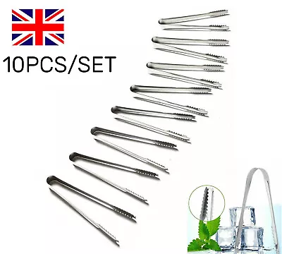 10Pcs Wedding Bar Sweet BBQ Candy Buffet Party Kitchen Scoop Ice Tongs Set UK • £3.44