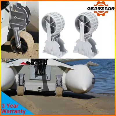 Inflatable Boat Launching Wheels Flipup Dinghy Wheeler Nylon Ribs Towing Wheels • $75.79