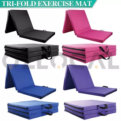 $39.79 • Buy Folding Exercise Floor Mat Dance Yoga Gymnastics Training Home Judo Pilates Gym