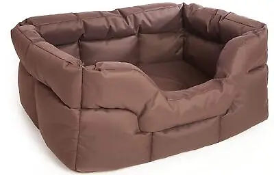  P&L Superior Pet Bed Heavy Duty Rectangular Dog Bed Jumbo Brown • £129.97