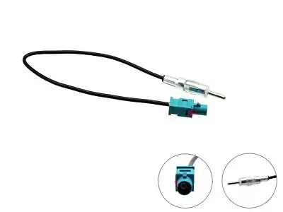 Fakra To DIN Car Radio Aerial Antenna Adapter For BMW Fiat Dacia Jeep Kia Ford • £5.99