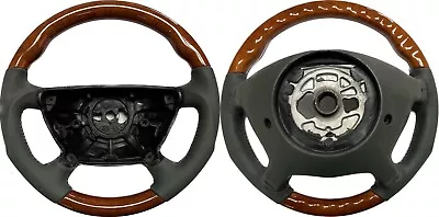 2003 2004 Jun2005 For Mercedes W211 E Class Steering Wheel Chestnut Gray Leather • $439