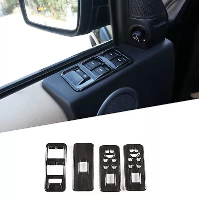 ABS Black Wood Grain Glass Lift Switch Decoration For Land Rover Discovery 3 • $32.99