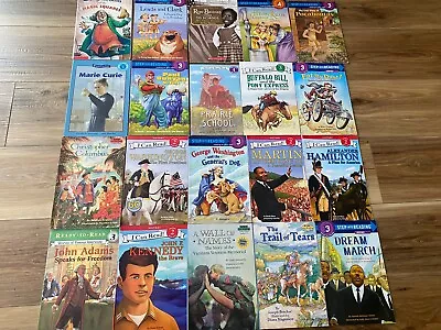 20 Lot AMERICAN HISTORY Step  Into  Reading I CAN READ Set Grades 2-4 Home Schoo • $29.99