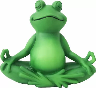 Yoga Frog 15073 Indoor Outdoor 8  H Resin Meditating Garden Statuary  • $29.99