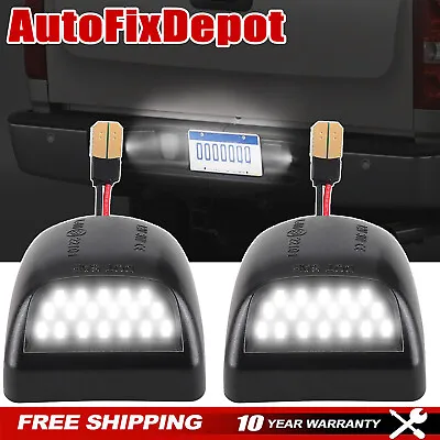 For Chevy Cadillac GMC 2x LED License Plate Light Tag Lamp Assembly Replacement • $6.32