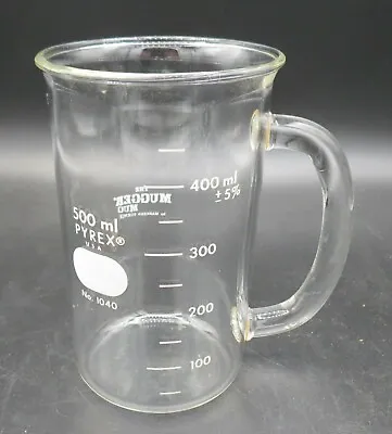 Pyrex Calibrated 500 Ml Glass Beaker Style Mugger Mug With Handle EXC!! • $27