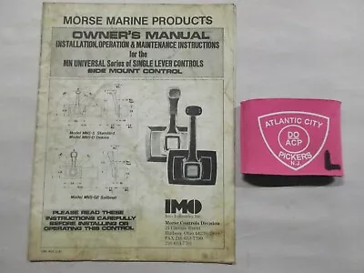 Morse Marine Products Mn Universal Series Of Single Lever Controls Owners Manual • $10.89