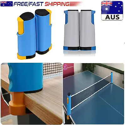 $21.99 • Buy Retractable Table Tennis Net Portable Adjustable Stand Post For Indoor Outdoor
