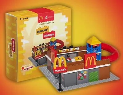 HTF McDonald’s Brick Building Set Maccas Makers McHappy Day NOT Lego New Gift 5+ • $58