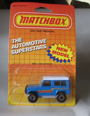 1986 Matchbox Land Rover Ninety 90 SUV #35 Blue 1:62 New Model • $10.95