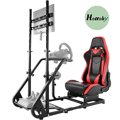 Hottoby Racing Simulator Cockpit Stand Fits Thrustmaster Logitech G923 G29  XBox • £103.99